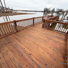 Lake Murray Dock Pressure Washing & Wood Staining Project in Lexington, South Carolina Image