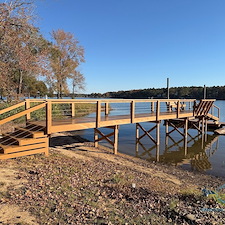 Professional Dock Staining on Lake Wateree, South Carolina: Complete Color Transformation by Douglas Co Power Washing Image
